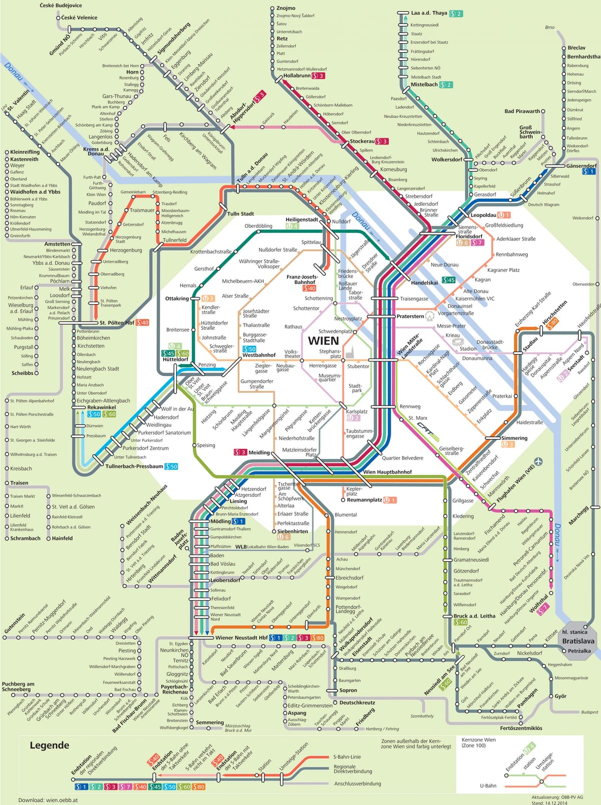 ประจำสถานีรถไฟอยู่ในเวียนนาออสเตรียนแผนที่