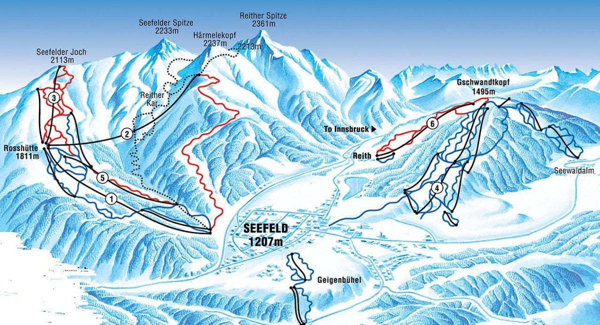แผนที่ของ seefeld ออสเตรีย name