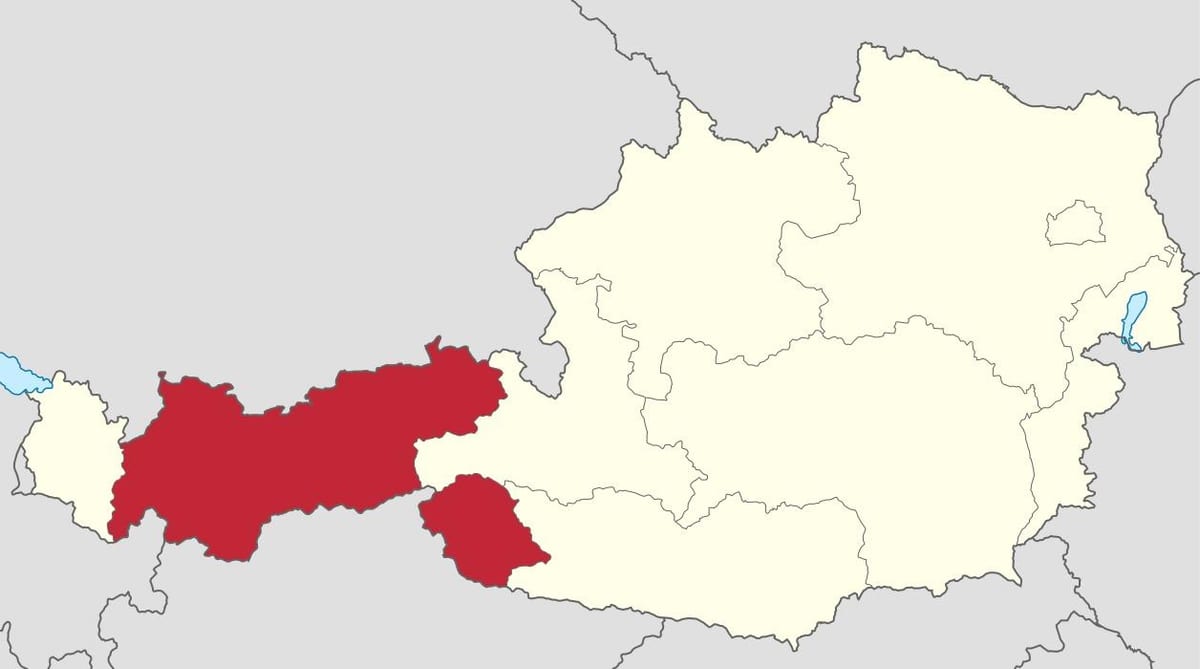 ออสเตรีย austria. kgm แผนที่