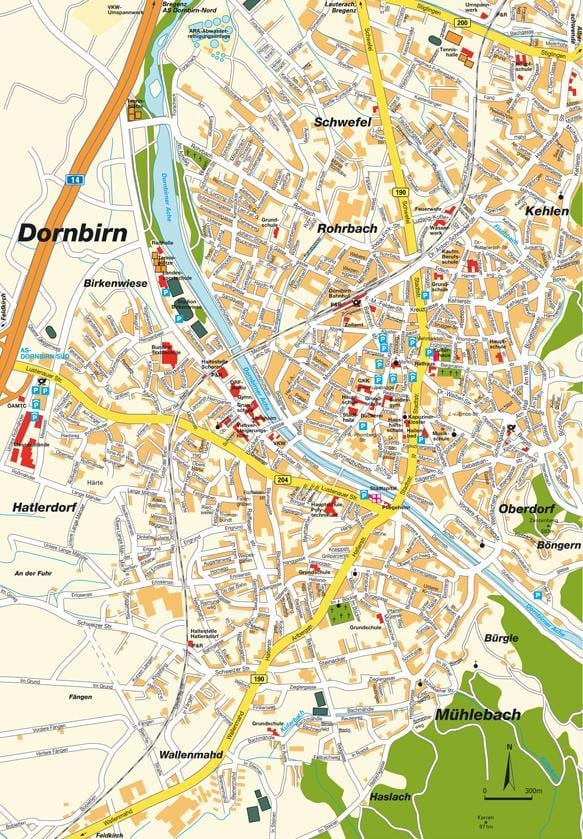แผนที่ของ dornbirn ออสเตรีย name