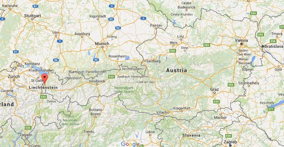 แผนที่ของ feldkirch ออสเตรีย name