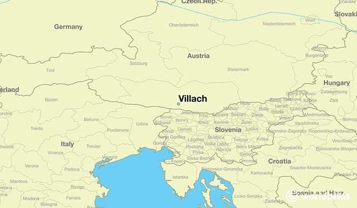 แผนที่ของ villach ออสเตรีย name