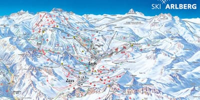 แผนที่ของ arlberg ออสเตรีย name