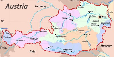 แผนที่ของ austria. kgm ออสเตรีย name