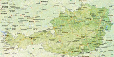 แผนที่ของ bruck ออสเตรีย name