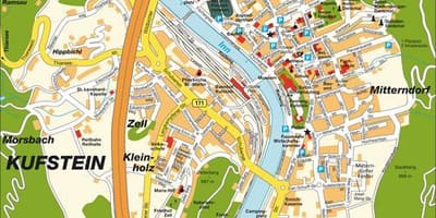 แผนที่ของ kufstein ออสเตรีย name